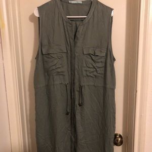 Maurice’s Military Green Button Down Dress
